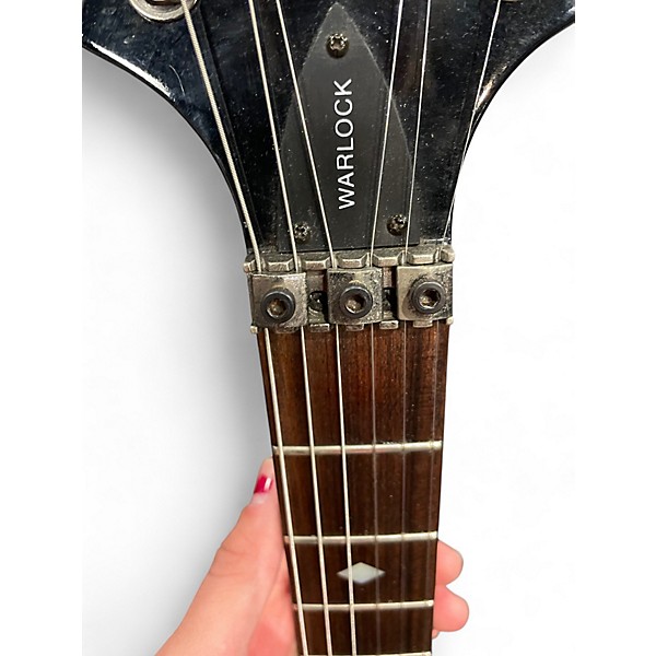 Used B.C. Rich Warlock Black Solid Body Electric Guitar