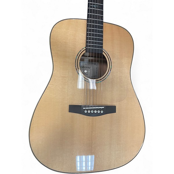 Used Alvarez ld60e Natural Acoustic Guitar