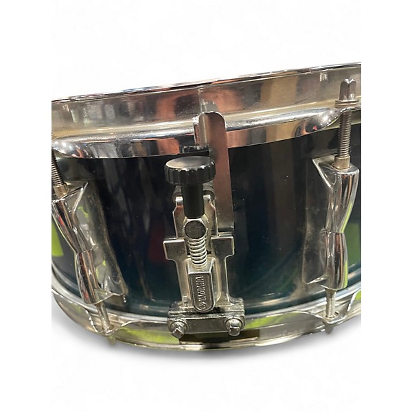 Used Yamaha 14in WOOD SHELL Blue Drum