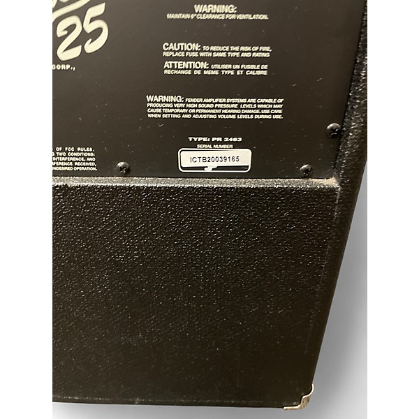 Used Fender Rumble 25 25W 1x10 Bass Combo Amp
