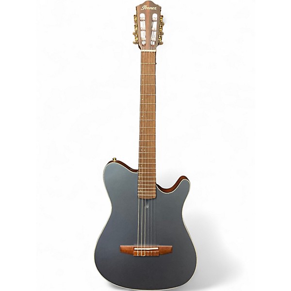 Used Ibanez FRH10N-IBF Indigo Blue Metallic Classical Acoustic Electric Guitar