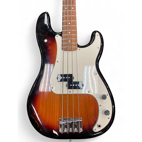 Used Fender Player Precision Bass 3 Color Sunburst Electric Bass Guitar