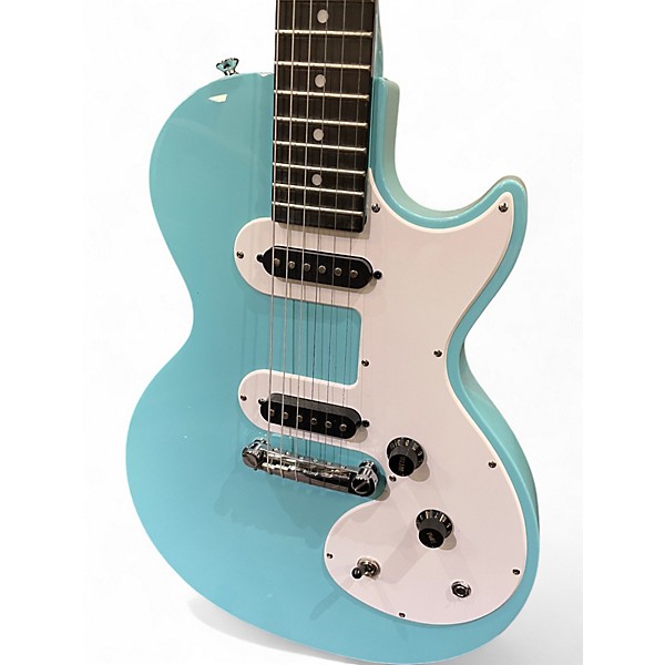 Used 2018 Epiphone Les Paul SL Cerulean Blue Solid Body Electric Guitar