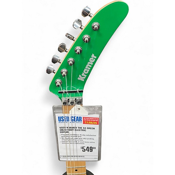 Used Kramer The 84 Green Solid Body Electric Guitar