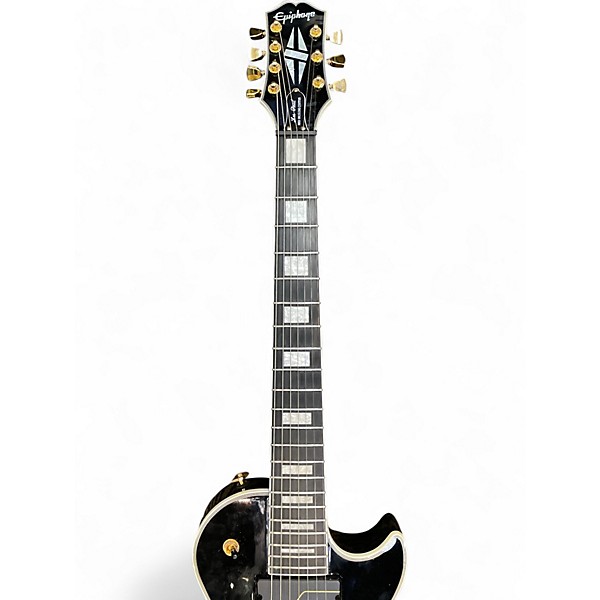 Used Epiphone Matt Heafy Les Paul Custom 7 Black Solid Body Electric Guitar