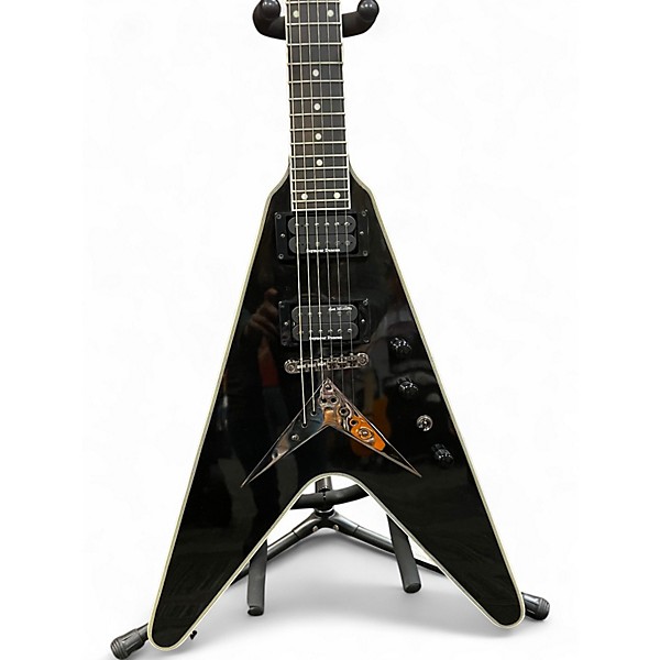 Used Epiphone DAVE MUSTAINE FLYING V BLACK METALLIC Solid Body Electric Guitar