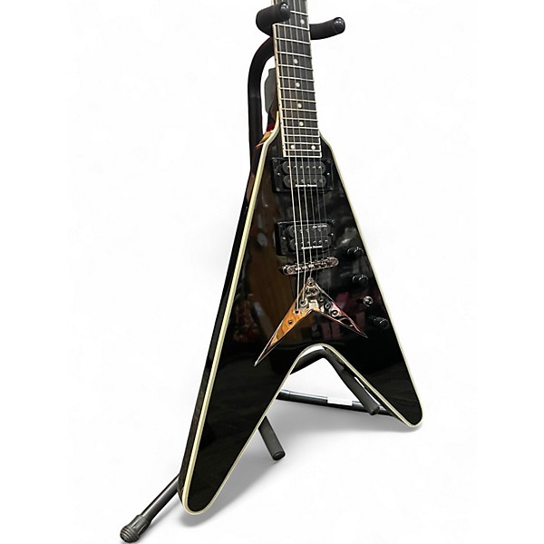 Used Epiphone DAVE MUSTAINE FLYING V BLACK METALLIC Solid Body Electric Guitar