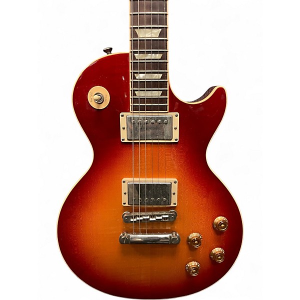 Used 2005 Gibson Les Paul Standard Premium Plus 1950S Neck Cherry Sunburst Solid Body Electric Guitar