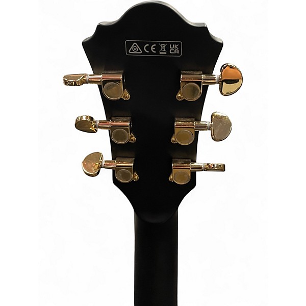 Used Ibanez AG85 Flat Black Hollow Body Electric Guitar