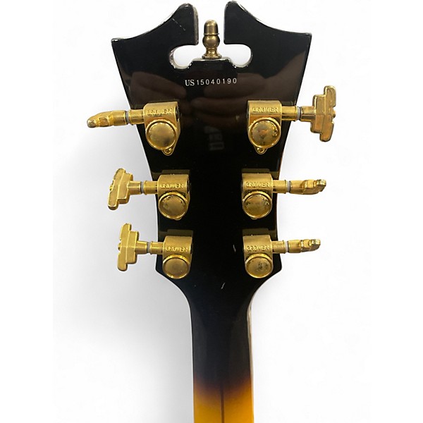 Used D'Angelico EX-SS 2 Tone Sunburst Hollow Body Electric Guitar