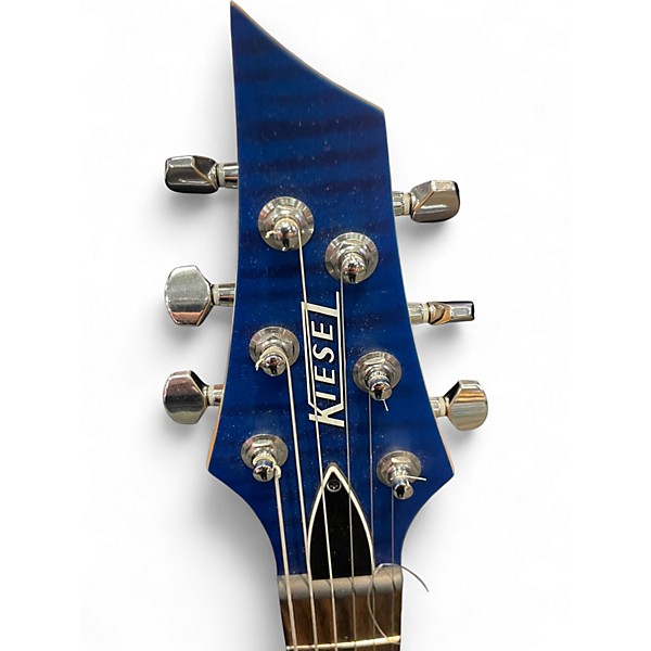 Used Kiesel CUSTOM BUILD Blue Solid Body Electric Guitar