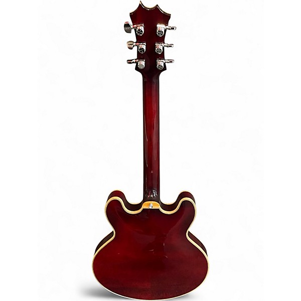 Used Maxey Green Street 3 Tone Sunburst Hollow Body Electric Guitar