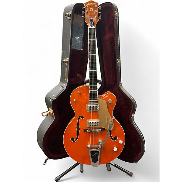 Used Gretsch Guitars G6120SSLVO Brian Setzer Signature Orange Hollow Body Electric Guitar