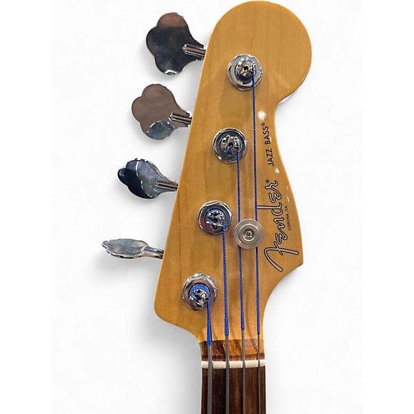 Used 2017 Fender American Professional Jazz Bass STORM GRAY Electric Bass Guitar