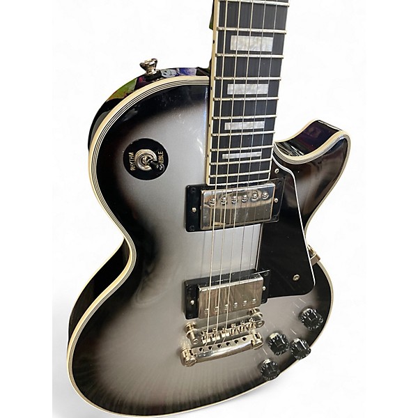 Used Epiphone Les Paul Custom Silverburst Solid Body Electric Guitar