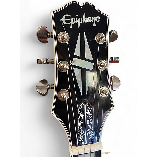 Used Epiphone Les Paul Custom Silverburst Solid Body Electric Guitar