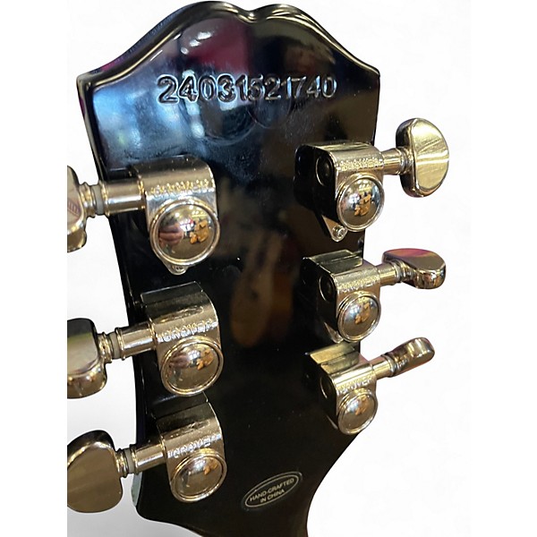 Used Epiphone Les Paul Custom Silverburst Solid Body Electric Guitar