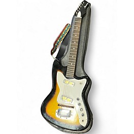 Vintage 1960s Harmony bobkat 2 Tone Sunburst Solid Body Electric Guitar