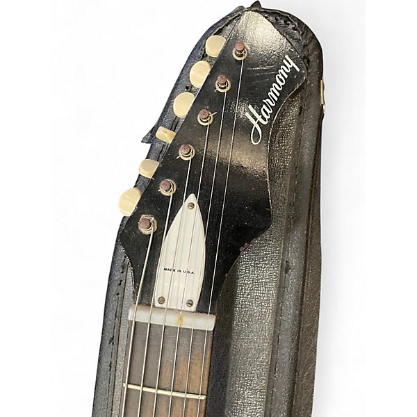 Vintage 1960s Harmony bobkat 2 Tone Sunburst Solid Body Electric Guitar