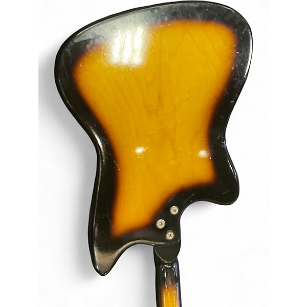 Vintage 1960s Harmony bobkat 2 Tone Sunburst Solid Body Electric Guitar