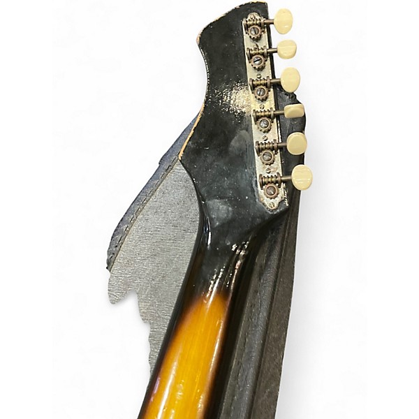 Vintage 1960s Harmony bobkat 2 Tone Sunburst Solid Body Electric Guitar