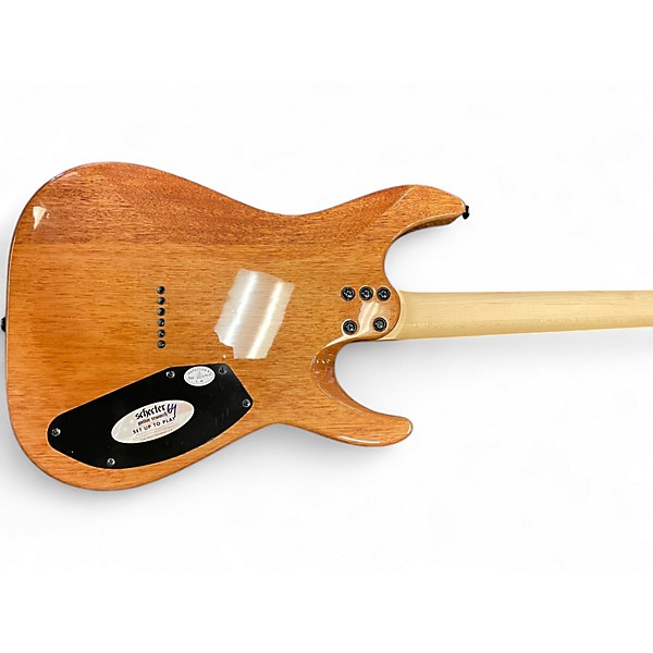 Used Schecter Guitar Research CR-6 Aquaburst Solid Body Electric Guitar