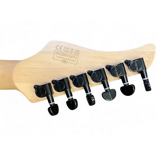 Used Schecter Guitar Research CR-6 Aquaburst Solid Body Electric Guitar