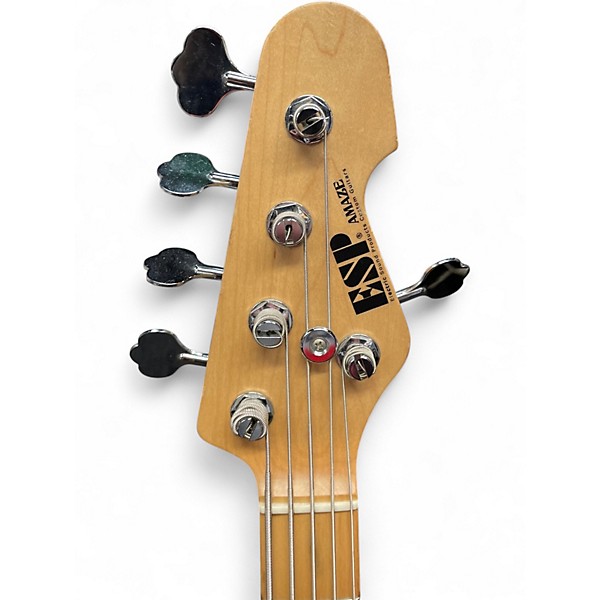 Used 2012 ESP AMAZE SL5 CTM OB INDIGO PURPLE Electric Bass Guitar