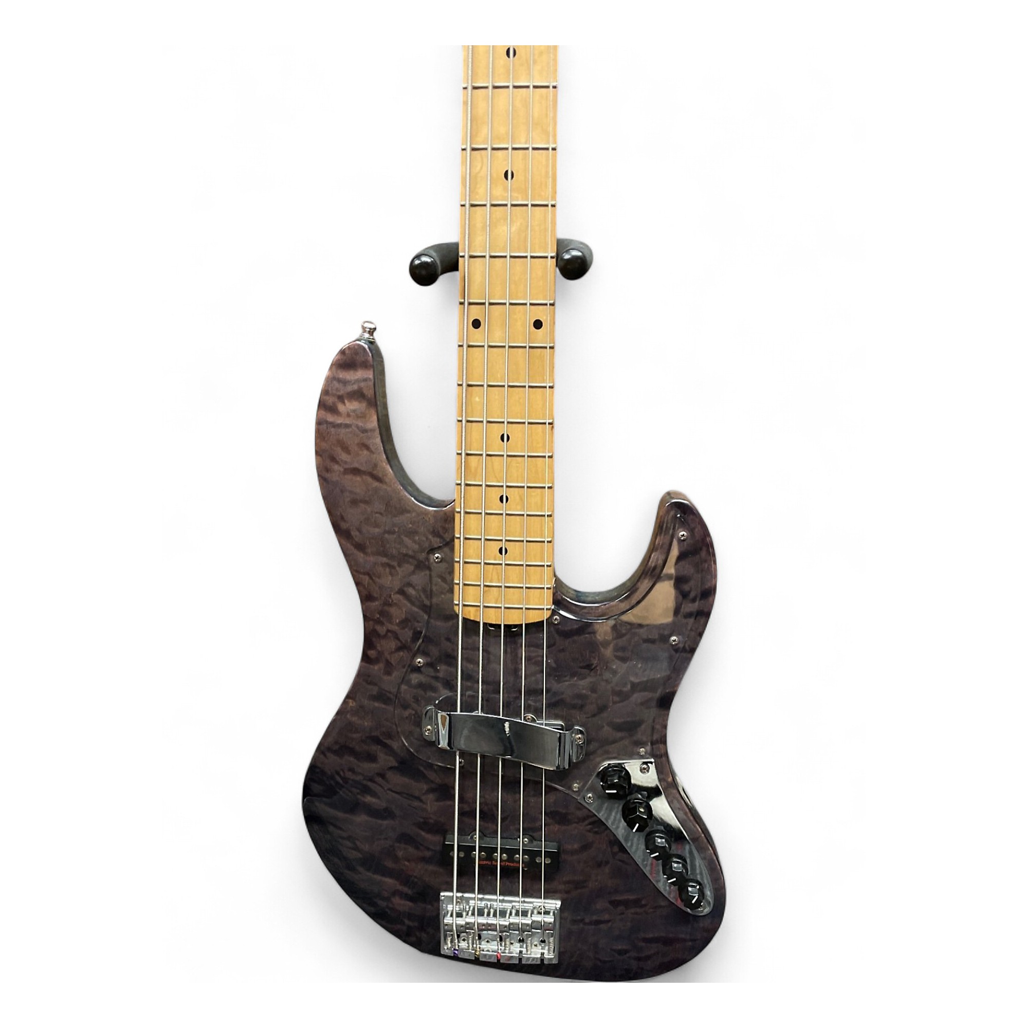 Used 2012 ESP AMAZE SL5 CTM OB INDIGO PURPLE Electric Bass Guitar