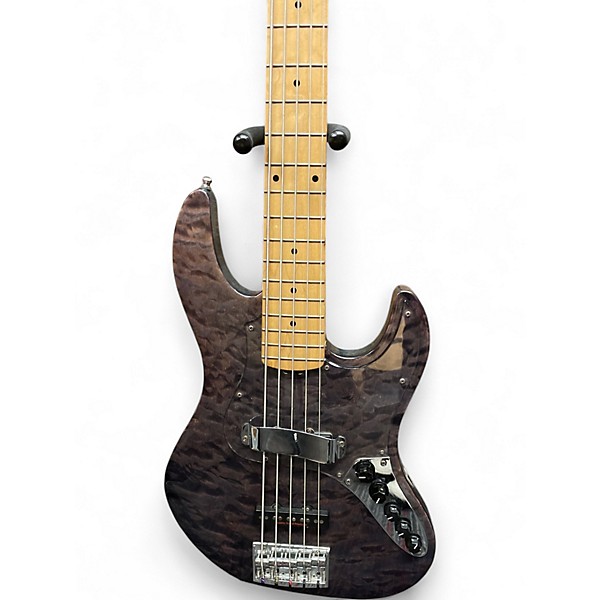 Used 2012 ESP AMAZE SL5 CTM OB INDIGO PURPLE Electric Bass Guitar