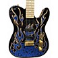 Used Fender Artist Series James Burton Telecaster Blue Paisley Flames Solid Body Electric Guitar