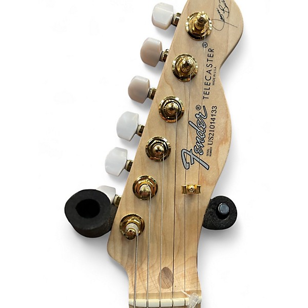 Used Fender Artist Series James Burton Telecaster Blue Paisley Flames Solid Body Electric Guitar