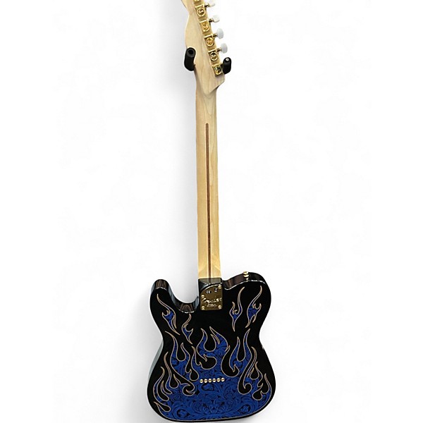 Used Fender Artist Series James Burton Telecaster Blue Paisley Flames Solid Body Electric Guitar