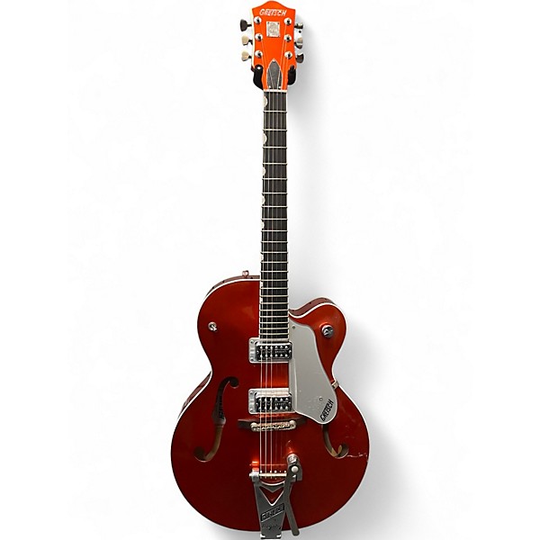 Used 2008 Gretsch Guitars BRIAN G6120SHTTV Metallic Orange Hollow Body Electric Guitar
