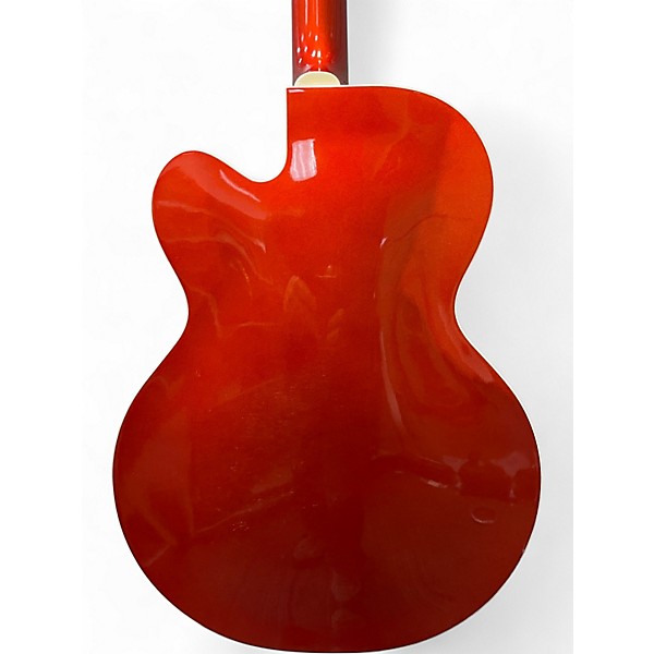 Used 2008 Gretsch Guitars BRIAN G6120SHTTV Metallic Orange Hollow Body Electric Guitar