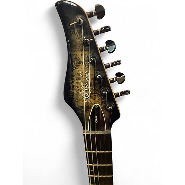 Used Schecter Guitar Research CR-6 Charcoal Burst Solid Body Electric Guitar