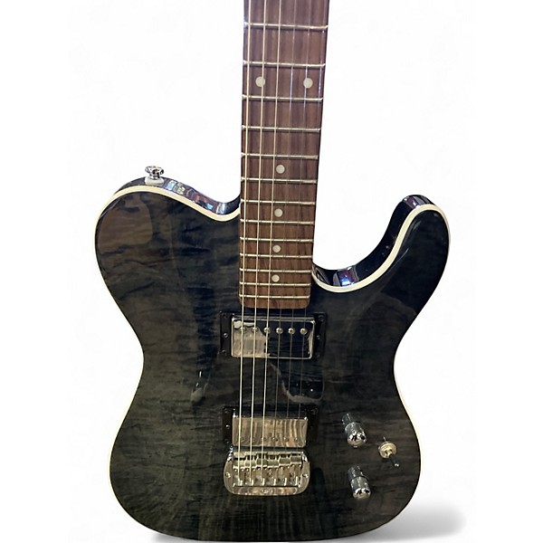 Used G&L Tribute ASAT Deluxe Trans Black Solid Body Electric Guitar