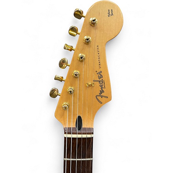 Used Fender Deluxe Players Stratocaster 3 Color Sunburst Solid Body Electric Guitar