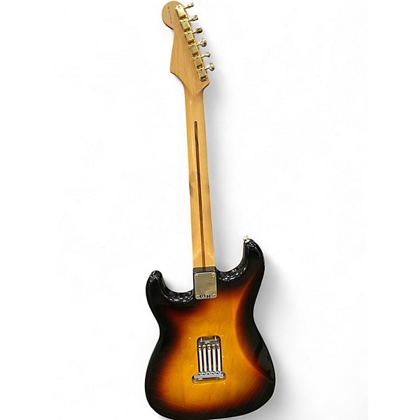 Used Fender Deluxe Players Stratocaster 3 Color Sunburst Solid Body Electric Guitar