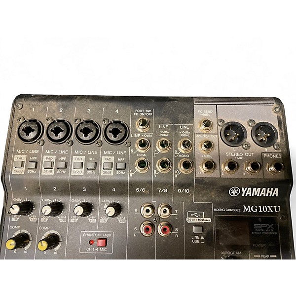 Used Yamaha MG10XU 10 Channel Mixer with Effects Unpowered Mixer