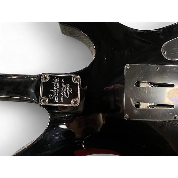 Used Schecter Guitar Research Synester Synyster Deluxe  Black Solid Body Electric Guitar