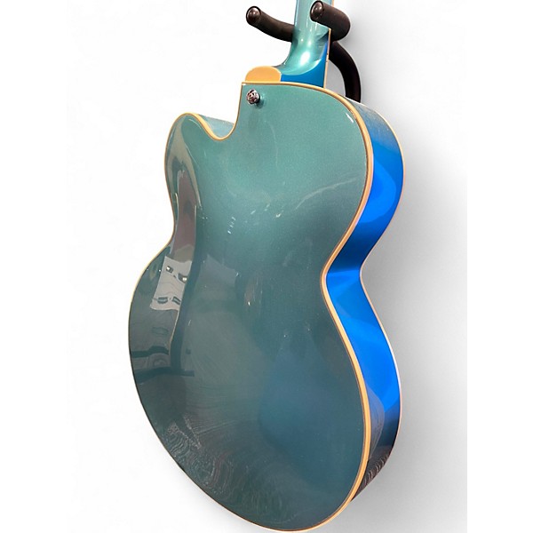 Used D'Angelico DAPEXL10 teal Hollow Body Electric Guitar