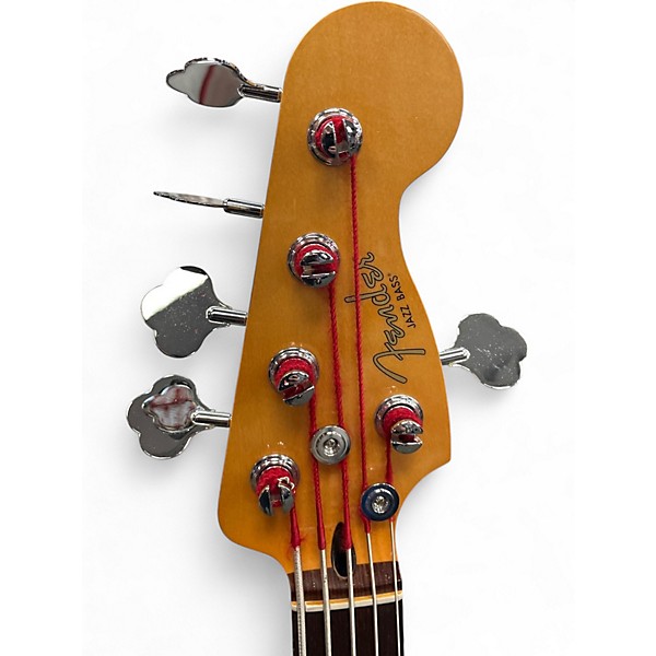 Used 2025 Fender PLAYER II MODIFIED JAZZ V 3 Color Sunburst Electric Bass Guitar