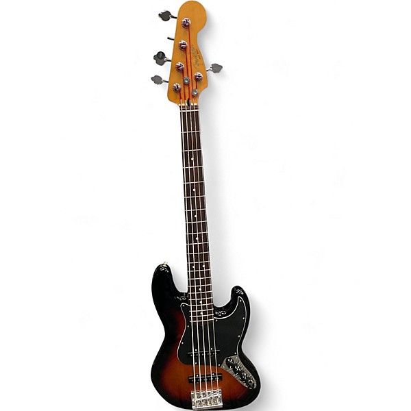 Used 2025 Fender PLAYER II MODIFIED JAZZ V 3 Color Sunburst Electric Bass Guitar