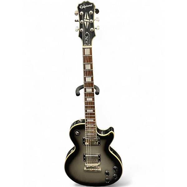 Used Epiphone Les Paul Custom Pro Silver Burst Solid Body Electric Guitar