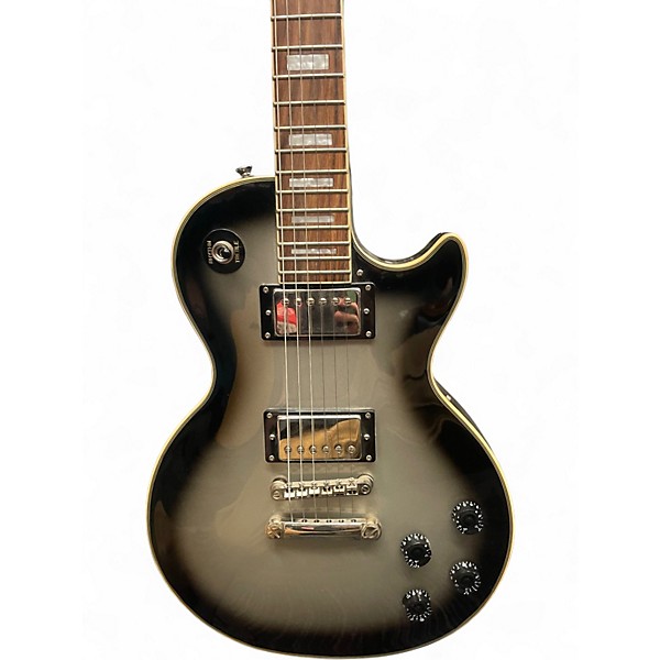 Used Epiphone Les Paul Custom Pro Silver Burst Solid Body Electric Guitar