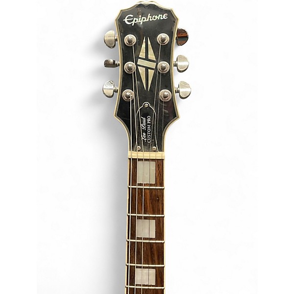 Used Epiphone Les Paul Custom Pro Silver Burst Solid Body Electric Guitar