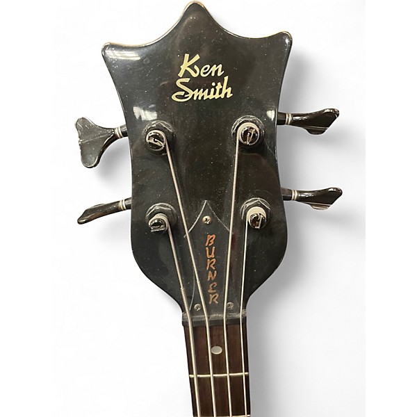 Used Ken Smith Burner Crimson Red Trans Electric Bass Guitar