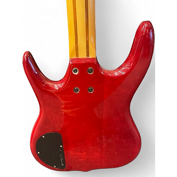 Used Ken Smith Burner Crimson Red Trans Electric Bass Guitar