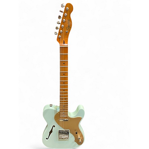 Used Squier Classic Vibe Telecaster Thinline Blue Hollow Body Electric Guitar